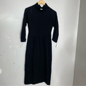 Boden Elegant Black Midi Dress